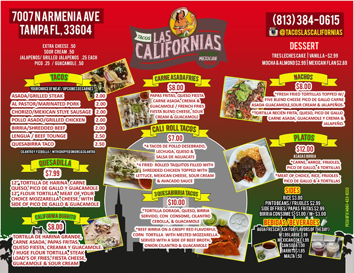 Tacos Las Californias Menu - Image 4
